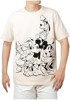 Oversized Mickey Mouse and Friends Sketched T-Shirt, Adult Sizes